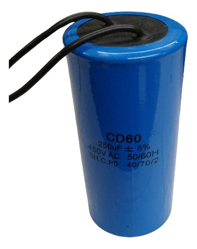 Capacitor De Marcha 250 Uf 450 Vac Contacto Electricidad  