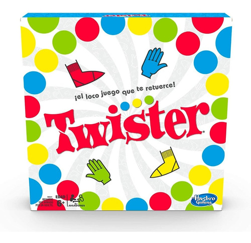 Juego De Mesa Twister Clasico Hasbro 3014 2 A 4 Jugadores
