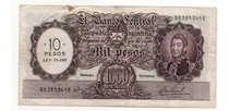 Comprar 1000 Pesos Moneda Nacional Resellado A 10 Pesos Bottero 2213