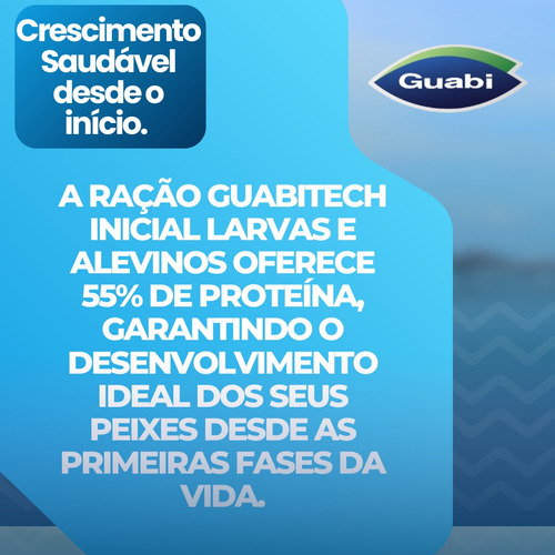Ração Para Alevinos Em Pó 55% Proteína - 500gr Guabi Inicial
