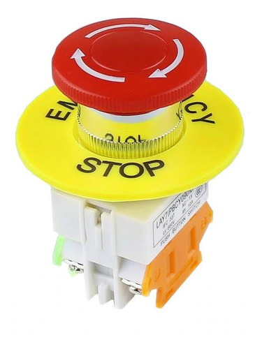 4 Piezas Interruptor Push Button Boton De Paro De Emergencia