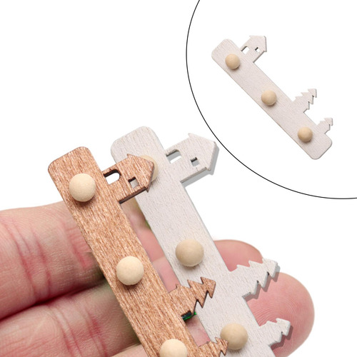 Ganchos Para Abrigos De Casa De Muñecas 1:12, Mini Gancho