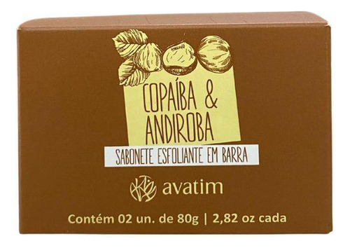 Sabonete Esfoliante Em Barra Copaíba E Andiroba