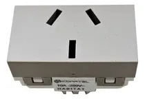 Comprar Módulo Toma Corriente Conatel Ave 3 Patas Chatas 220volts