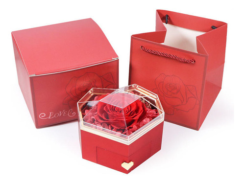 Caja De Collar De Acrílico Para El Día De San Valentín