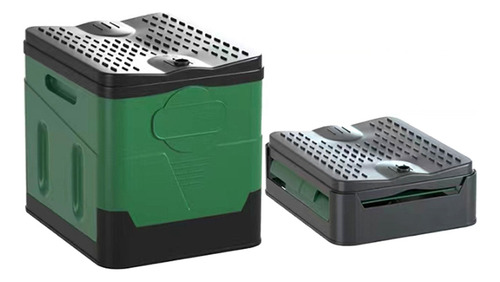 Inodoro Plegable Portátil Con Tapa Para Acampar Y Viajar