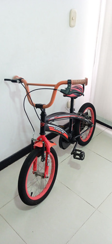 Bicicleta Nitro Para Niño Color Negra Y Rojo