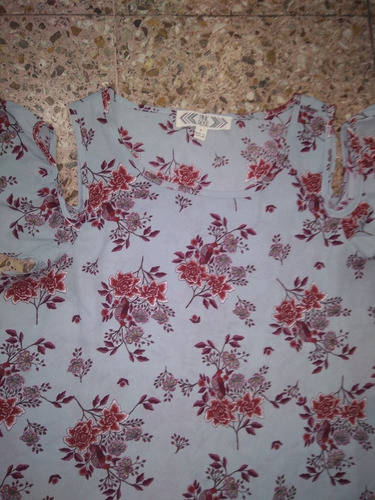 Remera Manga Corta Estampada Importada Pink Rose. Talle S