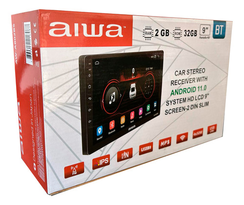 Radio Aiwa 9'' Android 11.0 2gb Ram/32gb Carplay/android
