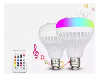 Foco Led Bocina Bluetooth 12w Rgb Led Inteligente