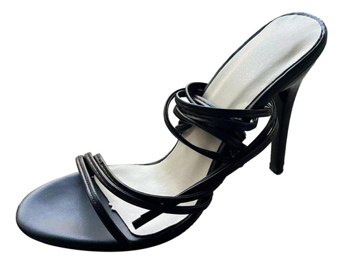 Sandalia Tacon Alto Para Mujer 2 Nueva Fino Correa Gran