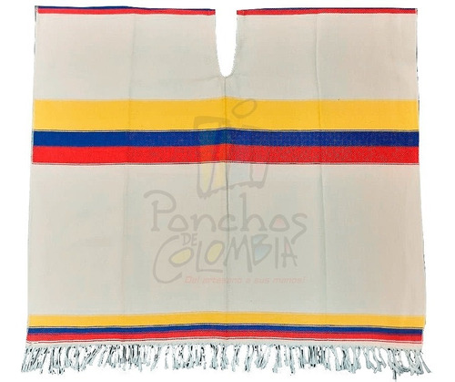 Imagen 1 de 4 de Poncho Artesanal Bandera Pasión
