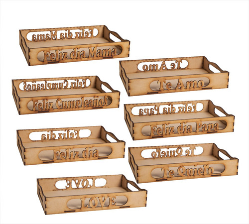 Imagen 1 de 1 de 25 Bandejas Caladas 30x40 Varios Modelos! Candy ! Desayuno !