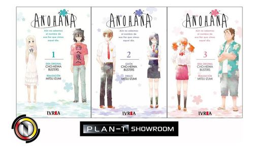Anohana - Pack 1 A 3 (completo) - Manga Ivrea