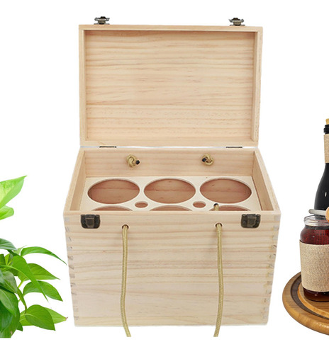 Caja De Vinos De Madera Caja De Regalo De Caja Rústica ,