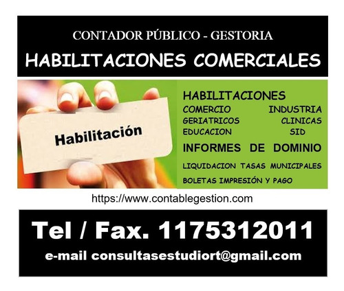 Habilitación Comercio Industria Armerías