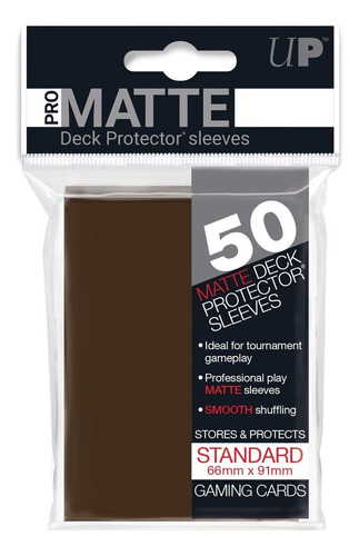 Folio Ultra Pro Standard Matte Marrón X50 Muy Lejano