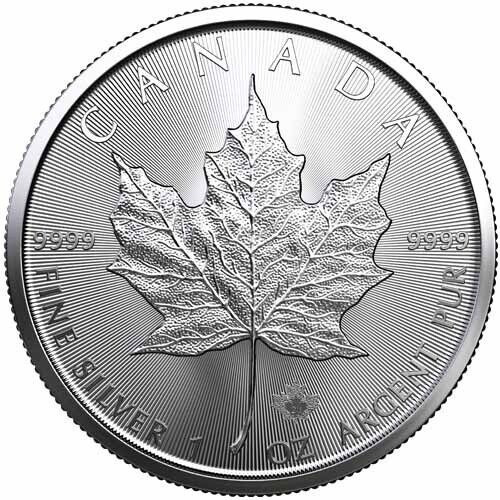 Canada Maple Leaf Hoja Arce Elizabeth Moneda Plata 2023 Onza