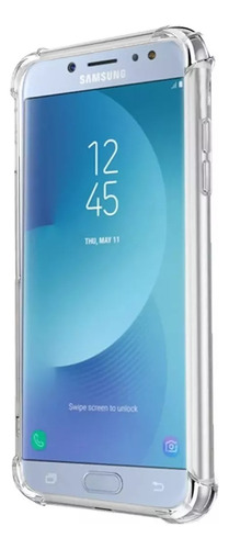 Funda Transparente Para Samsung Galaxy J7 Neo + Vidrio 9d