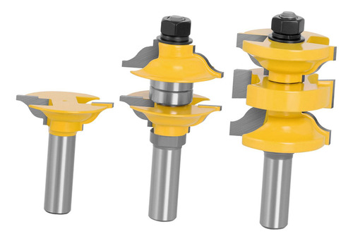 3 Uds Fresadora De Brocas Fresadora De Mango De 0,5 Pulgadas