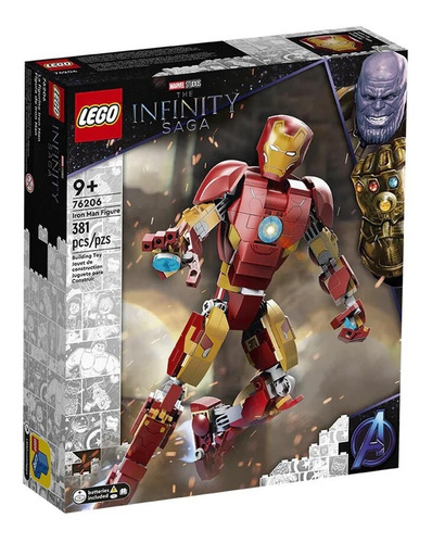 Lego Marvel Infinity Saga Figura Iron Man 381 Pzs Febo