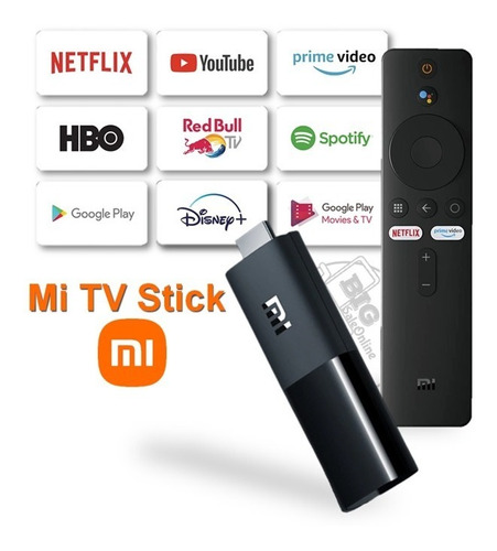 Imagen 1 de 9 de Convertidor Smart Xiaomi Mi Tv Stick Amazon Disney Netflix
