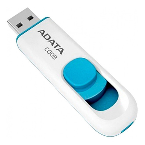 Imagen 2 de 8 de Memoria USB Adata Classic C008 32GB 2.0 blanco y azul