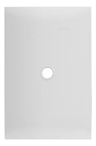 Placa De Resina Con Salida Cable Con Chasis Abs Color Blanco