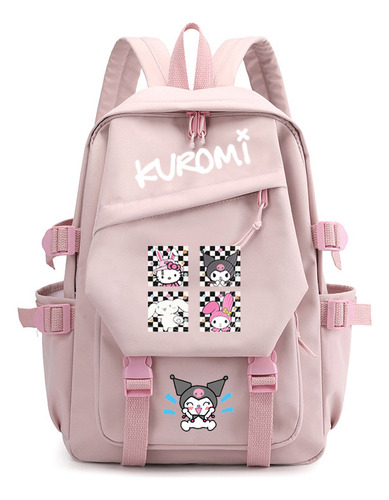 Bonita Mochila Con Estampado De Dibujos Animados Para Adolescentes, Estilo Fresco, Corte