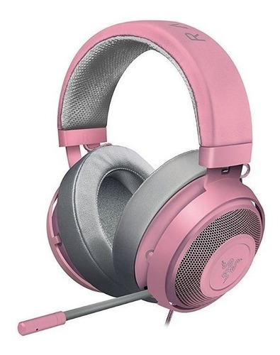 Fone de ouvido over-ear gamer Razer Kraken Pro V2 quartz pink