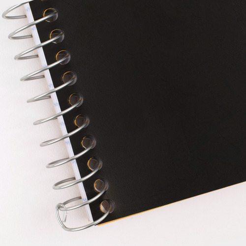 Five Star Spiral Notebook, 1 Subject, College Ruled Paper, Color Negro