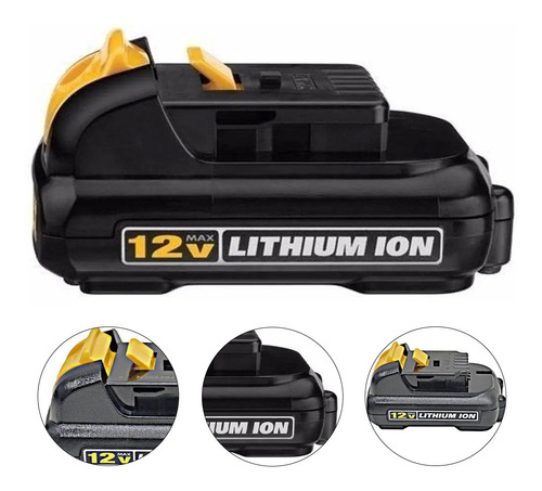 Bateria 12v Ion De Litio - Dewalt - 1,3 Ah - Dcb120