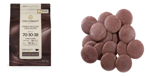Finest Belgian Chocolate 70-30-38 Callebaut amargo com sem agregado caixa 2 kg