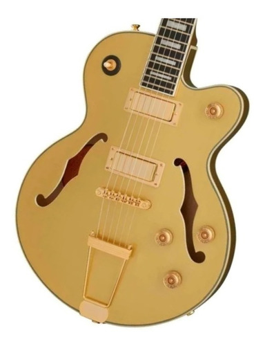 Imagen 4 de 4 de Guitarra eléctrica Epiphone Original Collection Uptown Kat ES archtop de arce/álamo topaz gold metallic metalizado con diapasón de ébano