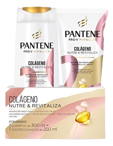 Shampoo Pantene Colágeno 300ml+aco. 250 Ml.