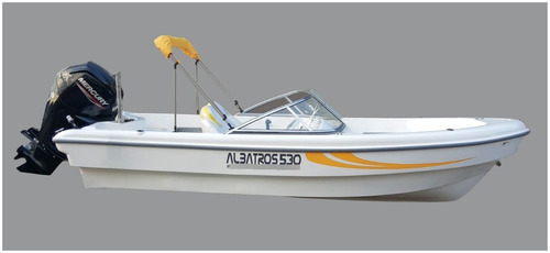 Imagen 8 de 9 de Traker Matrizado Albatros 530 Open C/mercury 50 2t Full Trim