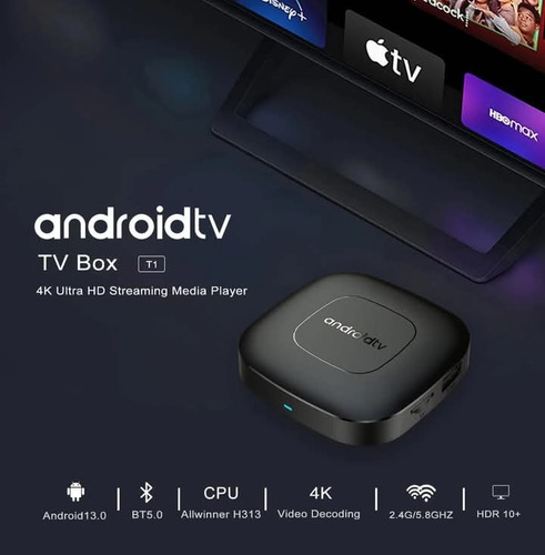 Android Tv Box Con Magis Tv Control De Voz Negro De Voz