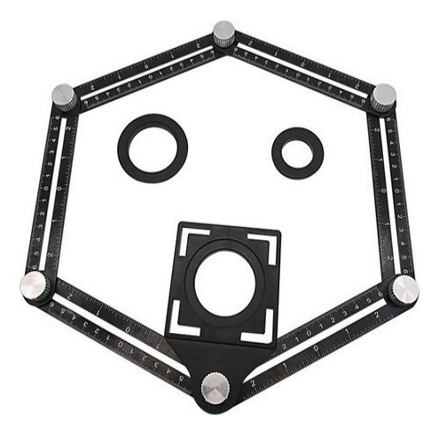 Regla Hexagonal Multiángulo De Aleación De Aluminio