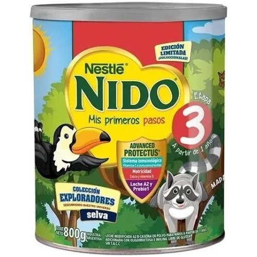 Leche De Fórmula En Polvo Nestlé Nido 3 En Lata X800g