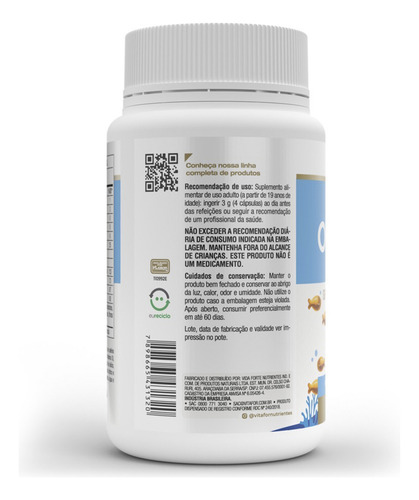 Kit 5 Omegafor Family Ômega 3 Vitafor Com 120 Cápsulas Sem Sabor