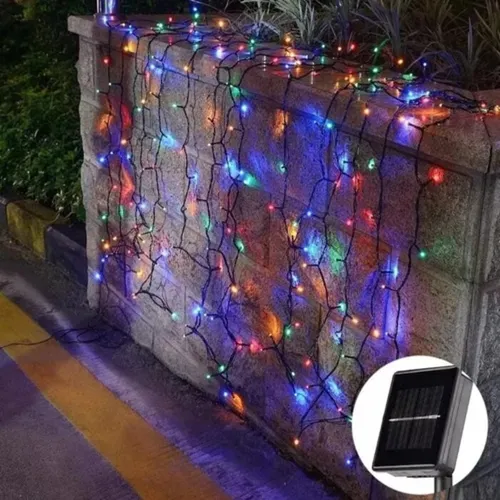 Luces Solar Guirnalda 100 Led 10 Metros