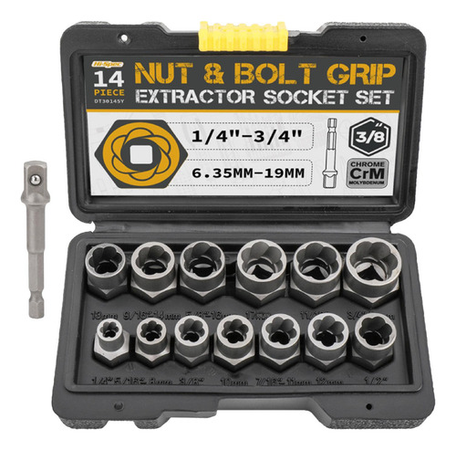 Conjunto De Soquetes Do Kit De Remoção De Porca De Impacto