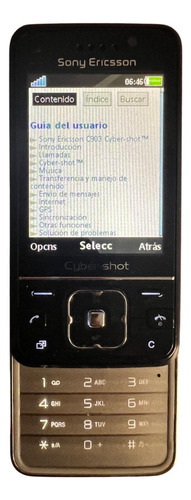 Sony Ericsson C903 Cyber Shot Negro (Usado)