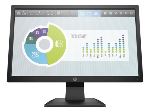 Monitor Hp P204v 19.5 - Pantalla Brillante Y Compacta Negro (Usado)