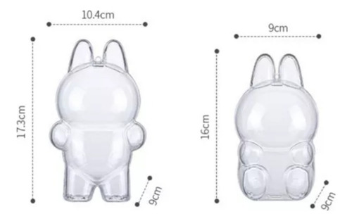 W Cuna Para Muñecas Labubu Macarons 6pcs Protectora