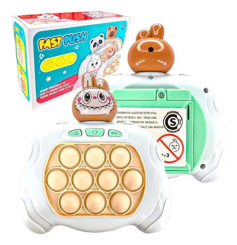 Pop It Electronico Juguetes Sensoriales Labubu Tiktok Blanco