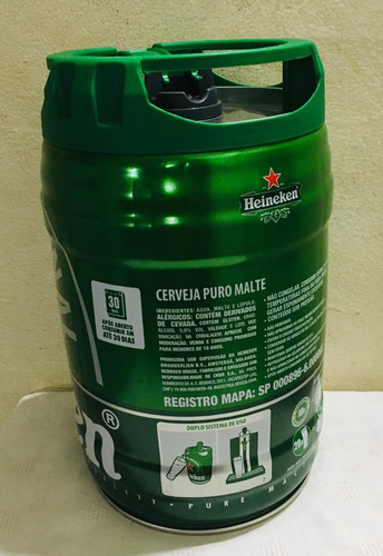 Barril Cerveza Heineken - Vacio - 5 Lts. - Vacio Coleccion (Usado)