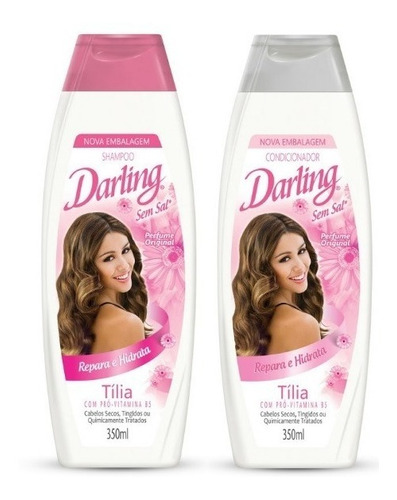 Kit 2 Shampoo E 2 Cond Darling Tília 350ml O Mais Cheiroso
