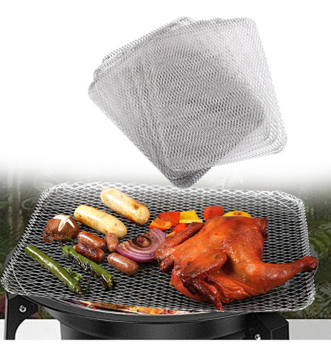 10 Uds. Parrilla Desechable De Aluminio Para Parrilla,