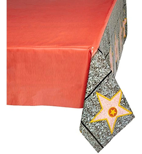 Beistle 57344 Carpet  Star  Tablecover, 54 Por 108 Pulgadas,